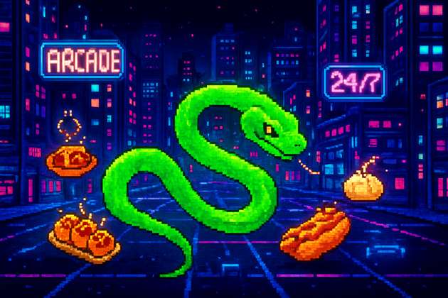 Neon Snake Run - Jabali AI Poster