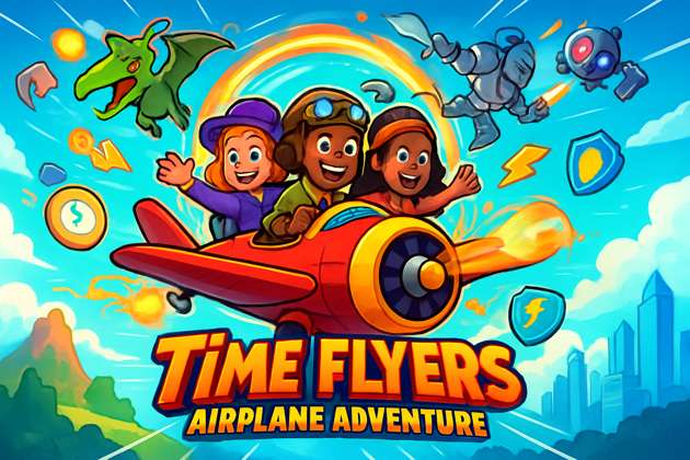 Time Flyers: Airplane Adventure - Jabali AI Poster