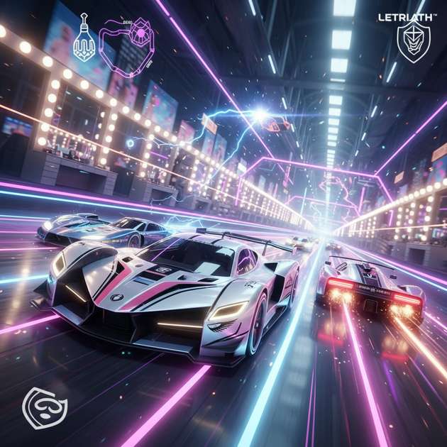 Neon Velocity: Chrome Rivals - Jabali AI Poster