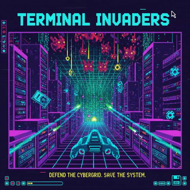 Terminal Invaders - Jabali AI Poster
