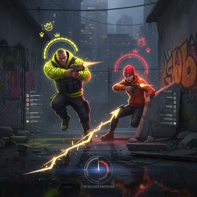 Neon Mark City - Jabali AI Poster