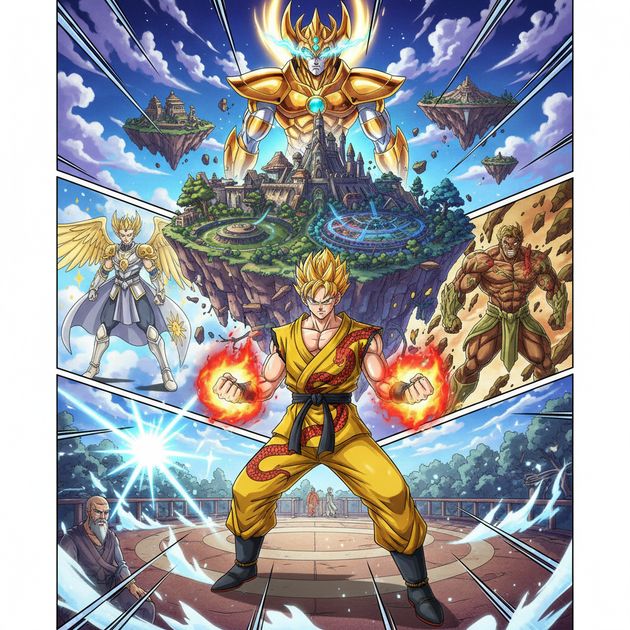 Dragon Surge: Chrono Tournament - Jabali AI Poster