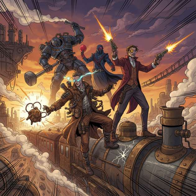 Iron Rail Renegades - Jabali AI Poster
