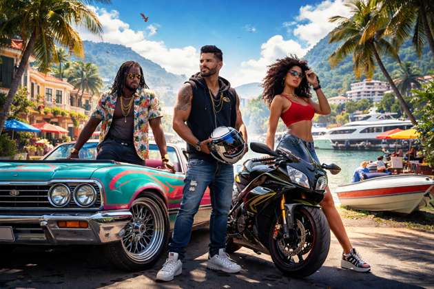 Caribbean Heat: Tcyaap and Crew - Jabali AI Poster