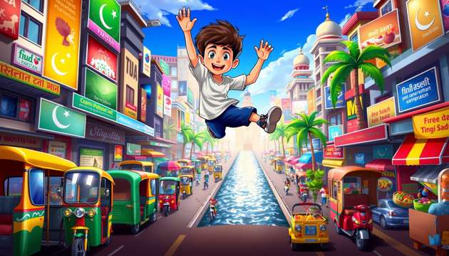 Crossing Karachi - Jabali AI Poster