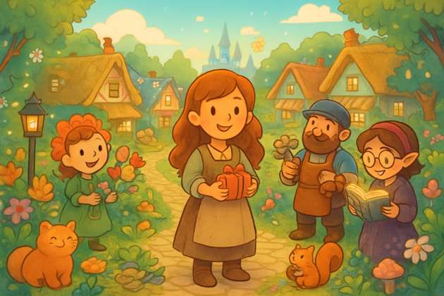 Willow's Cozy Hamlet - Jabali AI Poster