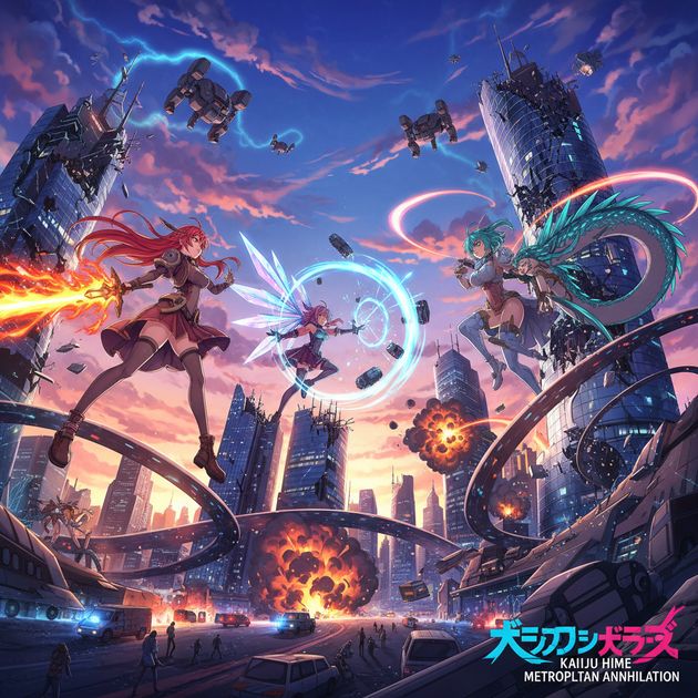 Kaiju Queens Unleashed - Jabali AI Poster