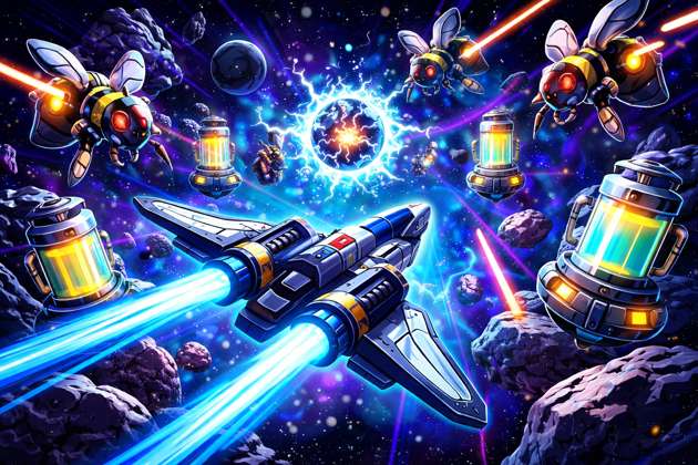 Space Sting Squadron - Jabali AI Poster