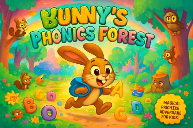 Bunny's Phonics Forest - Jabali AI Poster