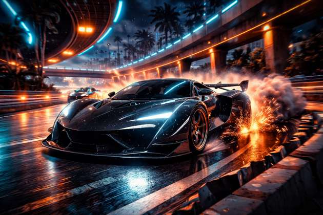 Nitro Rush 3D - Jabali AI Poster