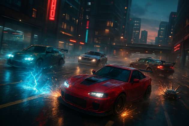 Street Clash: Neon Warfare - Jabali AI Poster