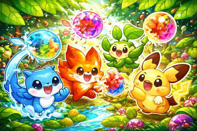 Elemental Pals Bubble Rescue - Jabali AI Poster