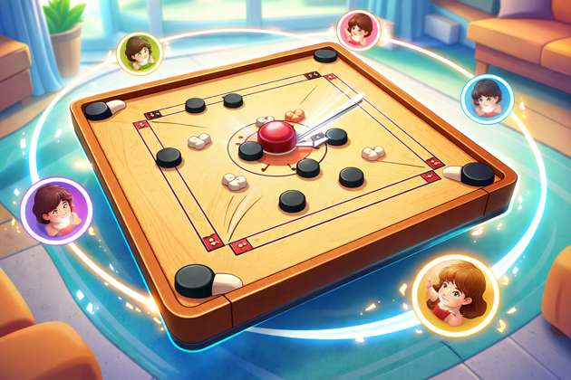 Carrom Clash Online - Jabali AI Poster