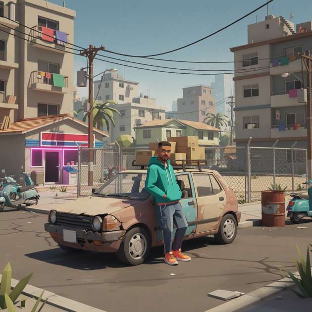 Street Hustle 3D - Jabali AI Poster