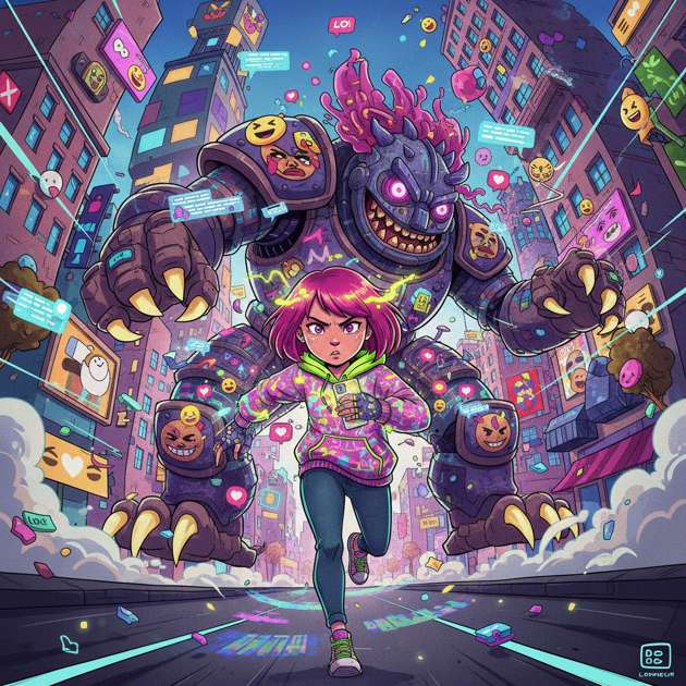 Truth Unleashed: Neon Pursuit - Jabali AI Poster