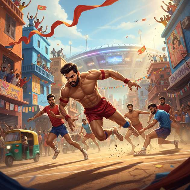 Urban Kabaddi Rush - Jabali AI Poster