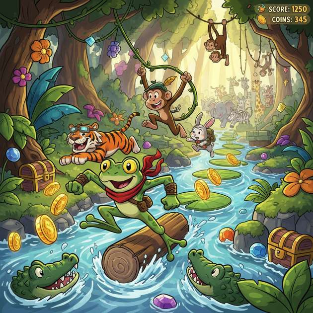 Jungle Dash Heroes - Jabali AI Poster