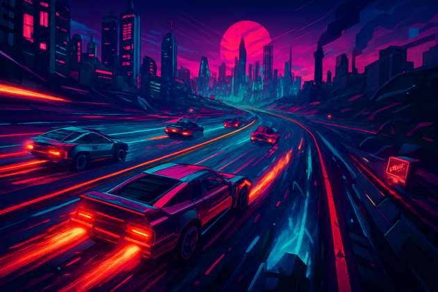 Neon Blitz Racer - 3D Racing by Jabali AI