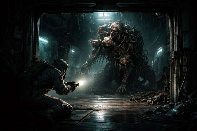 Alpha-9: Labyrinth of Flesh - Jabali AI Poster