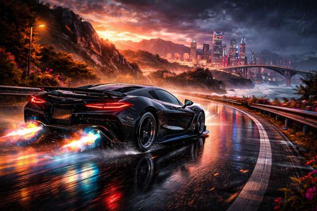 Royal Highway 3900: Turbo Rush - Jabali AI Poster