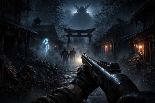 Nightfall Cursed Village - Jabali AI Poster