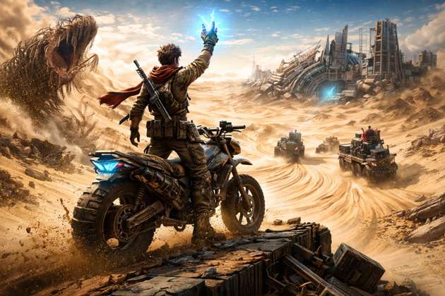 Wasteland Runner - Jabali AI Poster