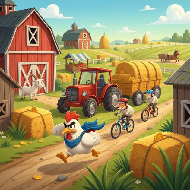 Chicken Road Rush - Jabali AI Poster