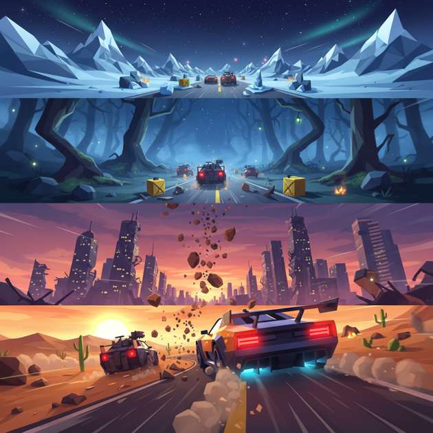 Survival Road 3D - Jabali AI Poster