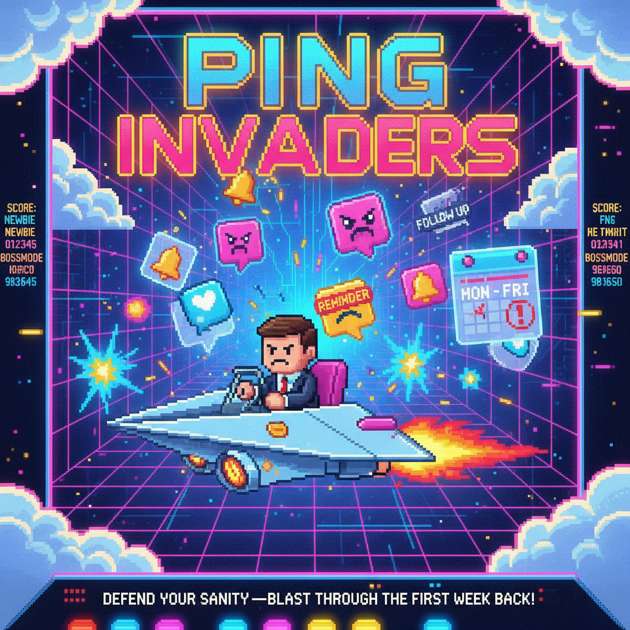 Ping Invaders - Fixed Shooter Arcade by Jabali AI