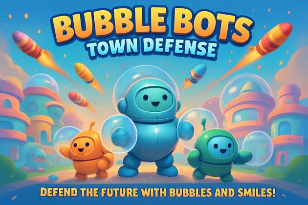 Bubble Bots: Town Defense - Strategic Defense Arcade by Jabali AI
