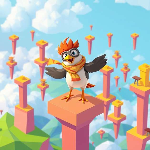 Flight of the Whimsy Bird - Jabali AI Poster