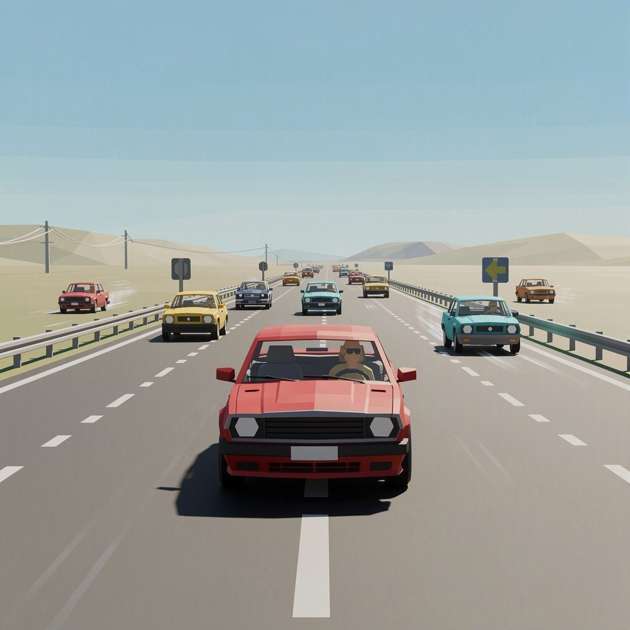 Highway Drift Lite - Jabali AI Poster