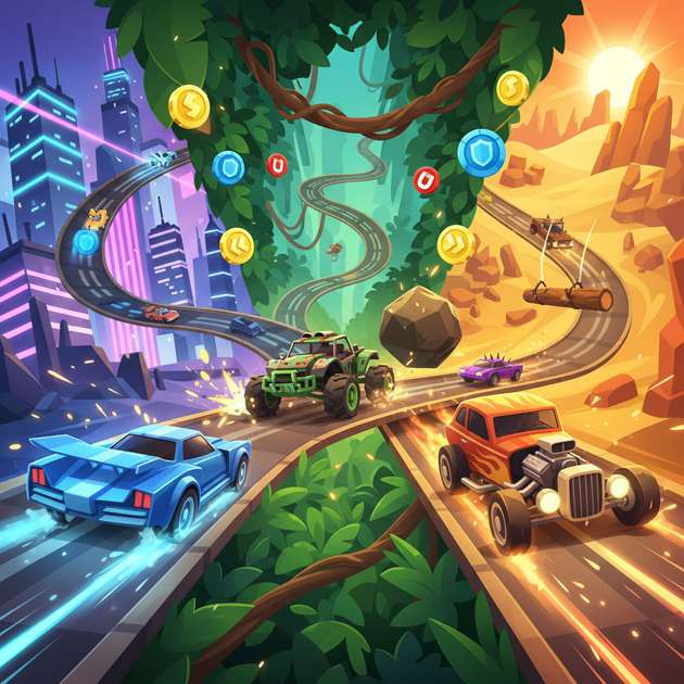 Turbo Clash Racers - Jabali AI Poster