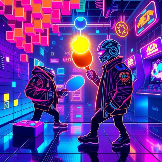 Neon Breaker Blitz - Jabali AI Poster