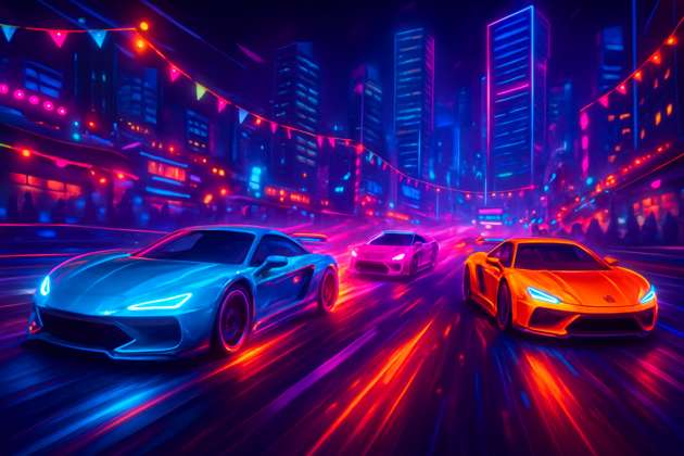 Neon Rivals: Turbo Streets - Jabali AI Poster