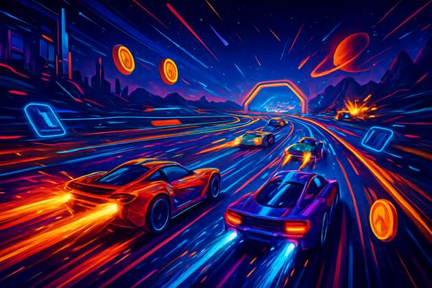 Neon Velocity: Combat Rush - Jabali AI Poster