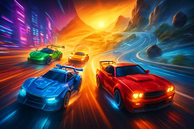 Neon Rivals: Turbo Combat - 3D Racing by Jabali AI