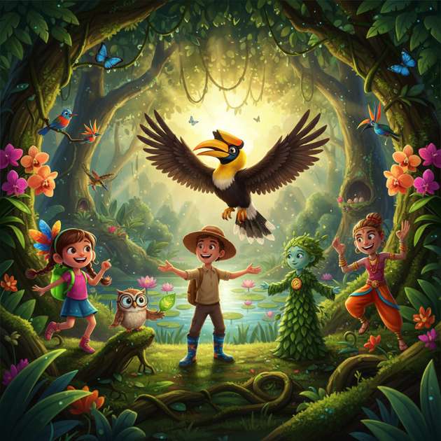 Hootsworth's Jungle Quests - Jabali AI Poster