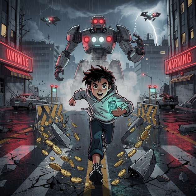 Toffi Escape City Run - Jabali AI Poster