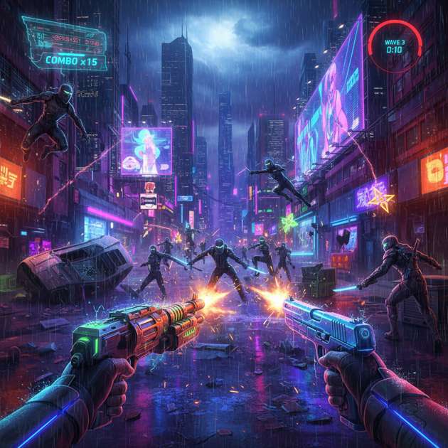 Neon Rebellion: Night Surge - Jabali AI Poster