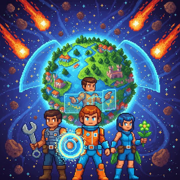 Planet Shield Command - Jabali AI Poster