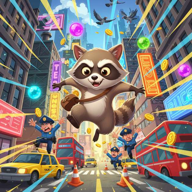 Raccoon Run - Crossing Arcade by Jabali AI