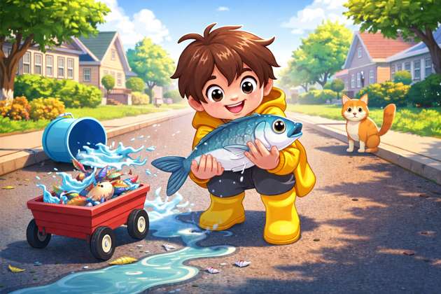 Fish Road Frenzy - Jabali AI Poster