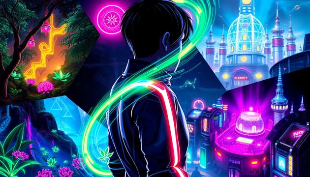 Neon Timebreak - Jabali AI Poster
