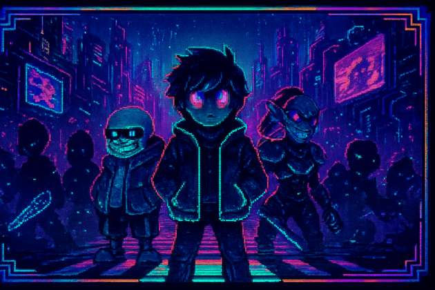 UNDERTALE: Neon Core - Branching Interactive Story by Jabali AI