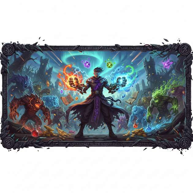 Elemental Gauntlet Survivor - Jabali AI Poster