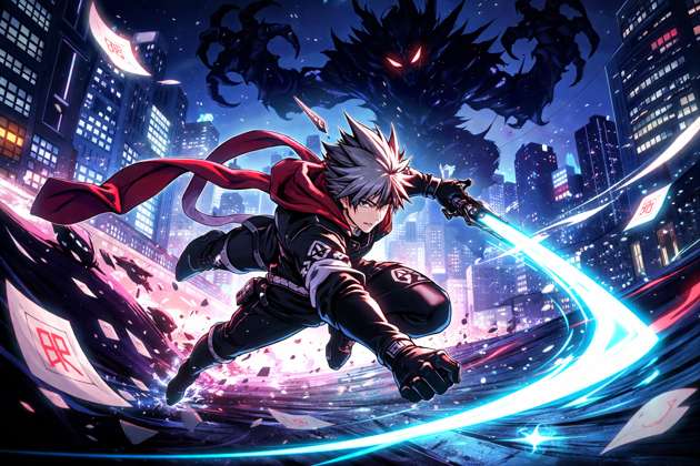 Anime Action Blast - Jabali AI Poster