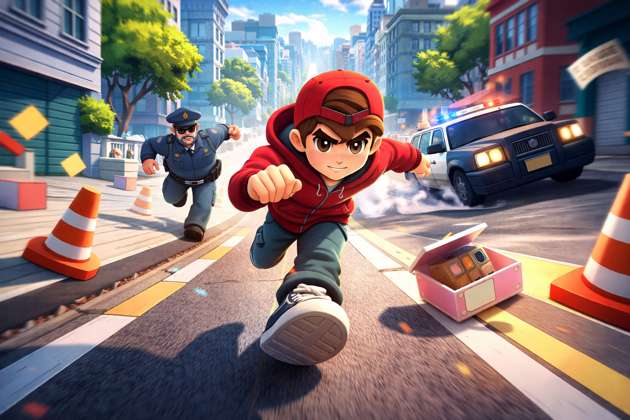 Cop Chase 3D - Jabali AI Poster