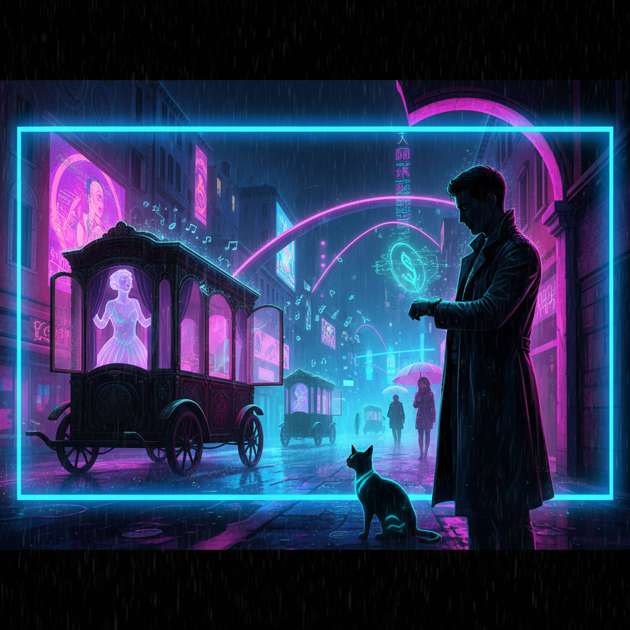 Neon Rain, Forgotten Song - Jabali AI Poster