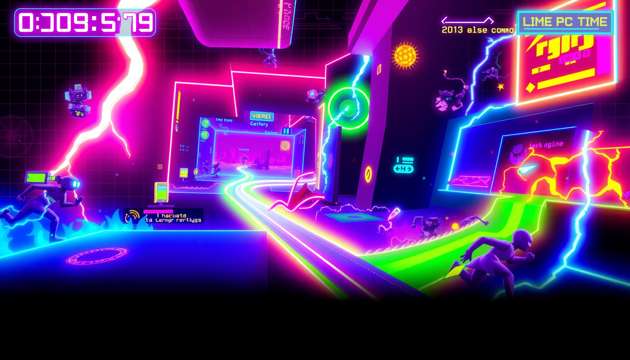 Neon Surge Maze - Jabali AI Poster